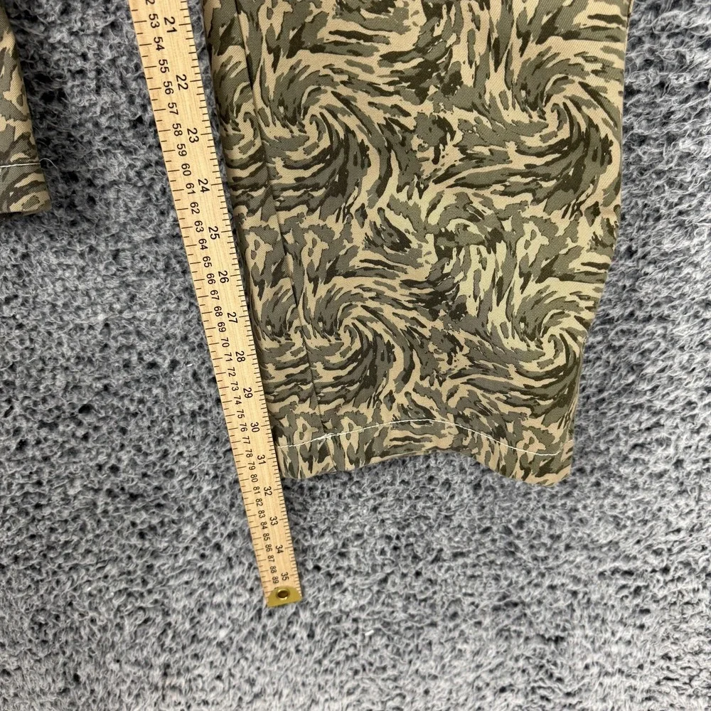 True Religion Pants Mens 30x32 Green Camo Cargo Canvas Flap Pockets Streetwear